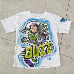 Disney Toy Story Logo Tee - White with Black Print